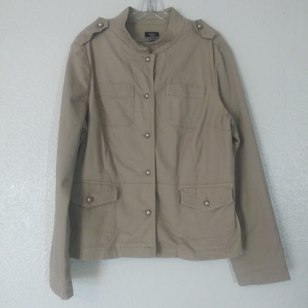 Mossimo Stretch women's size XXL tan utility jacket